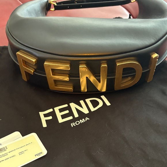 Fendi Fendigraphy Medium Calf Leather Hobo - Picture 4 of 14